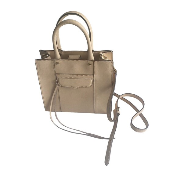 REBECCA MINKOFF Leather Tote Crossbody Bag Detachable Shoulder Strap EXcellent - Picture 3 of 14